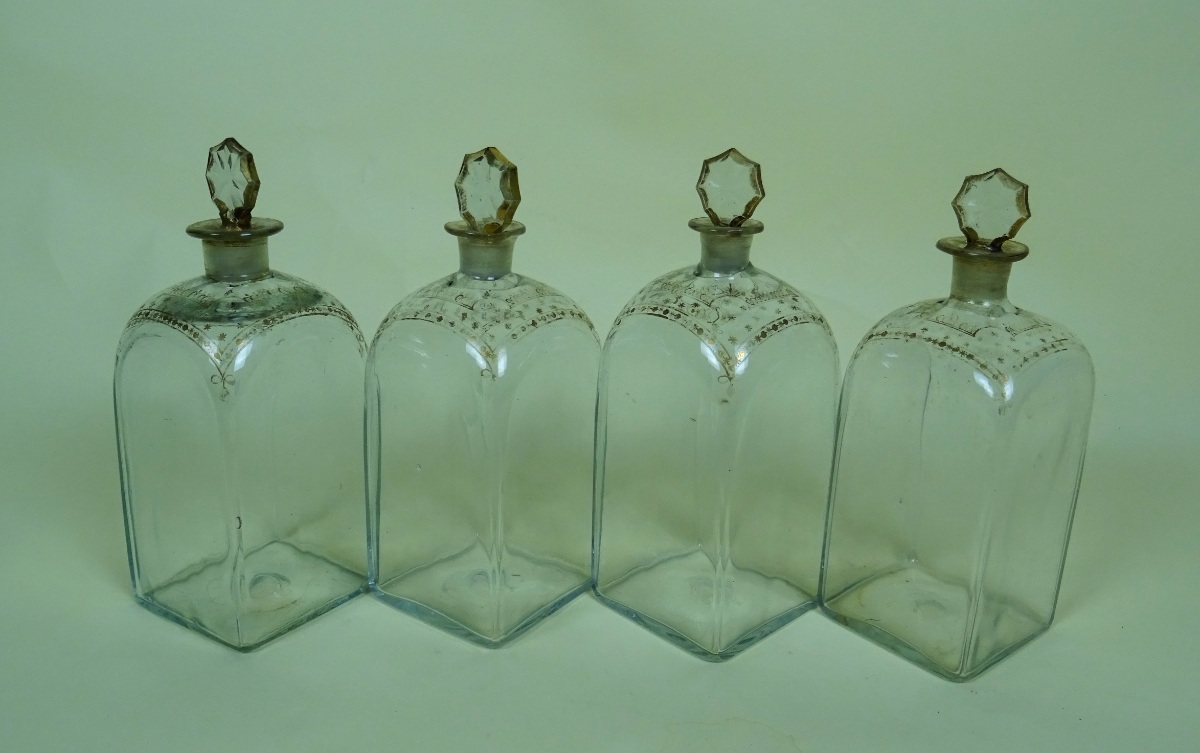 Antique Georgian Glass Spirit Decanters